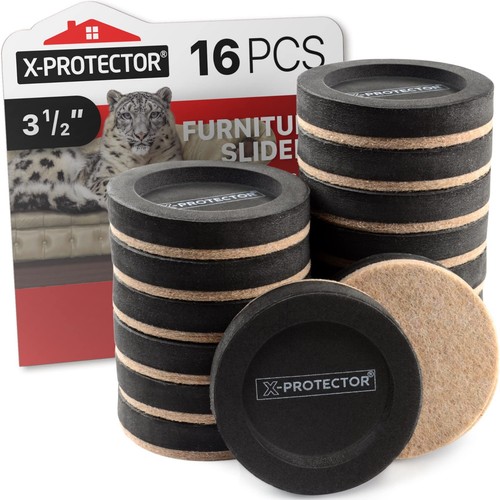 Round furniture sliders 5in - round,